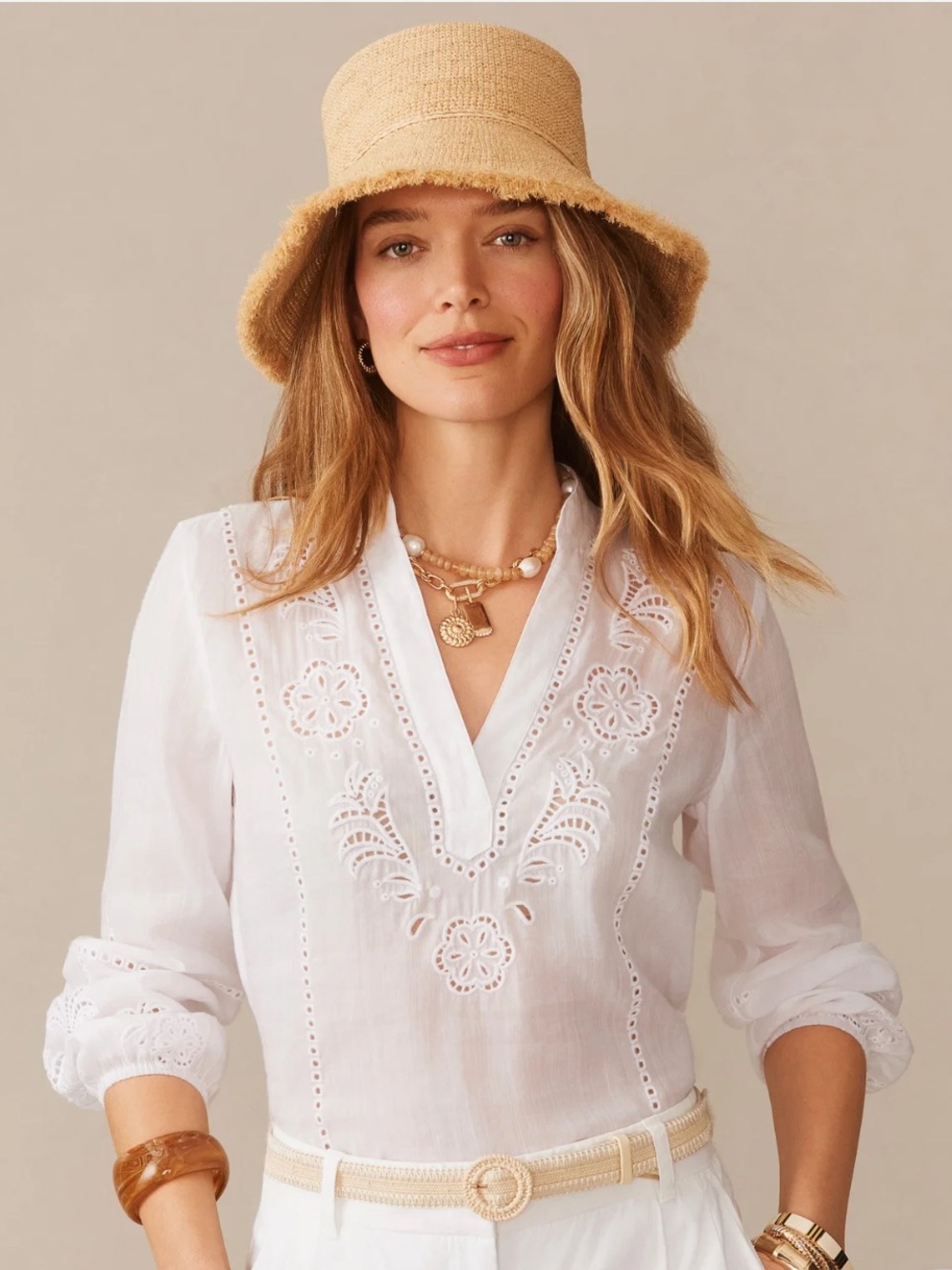 J Mclaughlin Anna Straw Hat